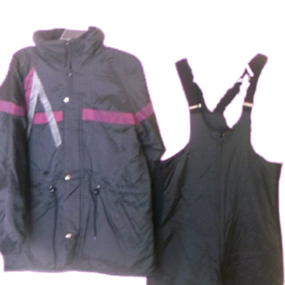 Black Snow Suit (Jacket & Overalls) Girl 16